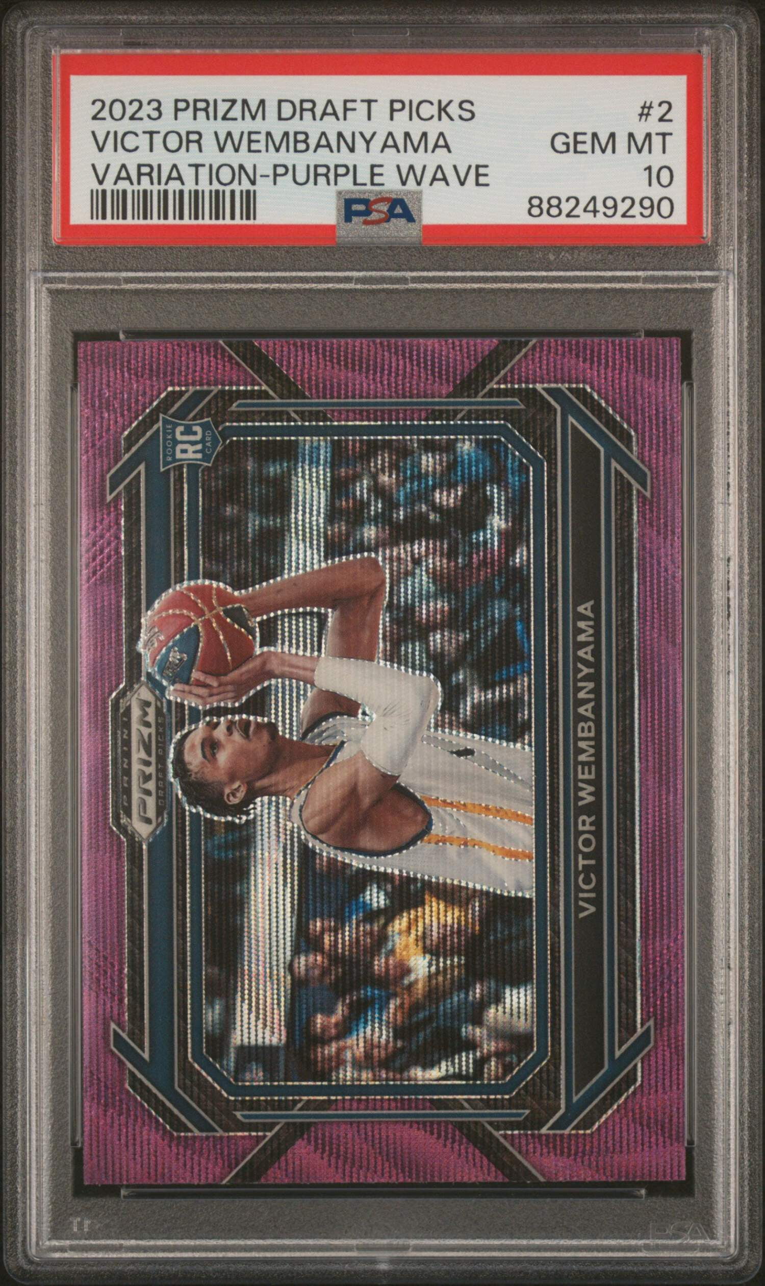 Graded 2023 Panini Prizm Draft Picks Victor Wembanyama #2 