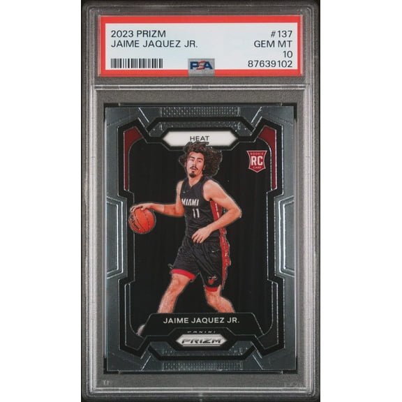 Graded 2023 Panini Prizm Jaime Jaquez Jr #137 Rookie RC Basketball Card PSA 10 Gem Mint
