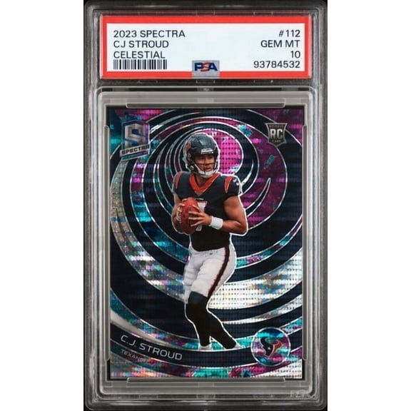 Graded 2023 Panini Spectra CJ Stroud #112 /99 Celestial Rookie RC Football Card PSA 10 Gem Mint