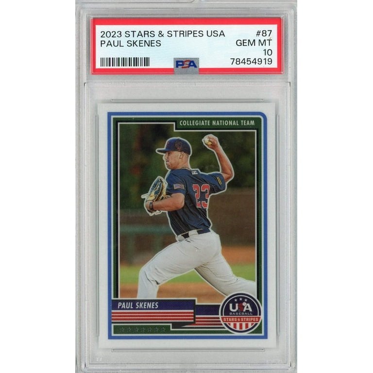 Graded 2023 Panini Stars Stripes USA Paul Skenes #87 Rookie