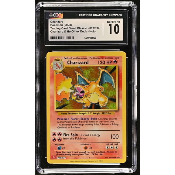Graded 2023 Pokemon TCG Classic Charizard Holo CGC 10 003 034 English
