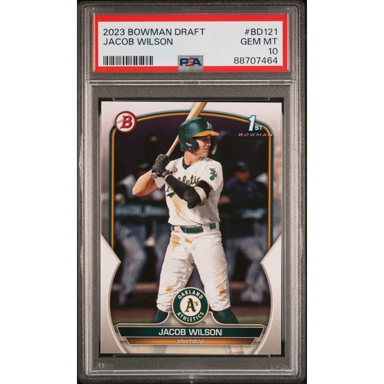 Graded 2023 Topps Bowman Draft Jacob Wilson #BD121 Rookie RC 