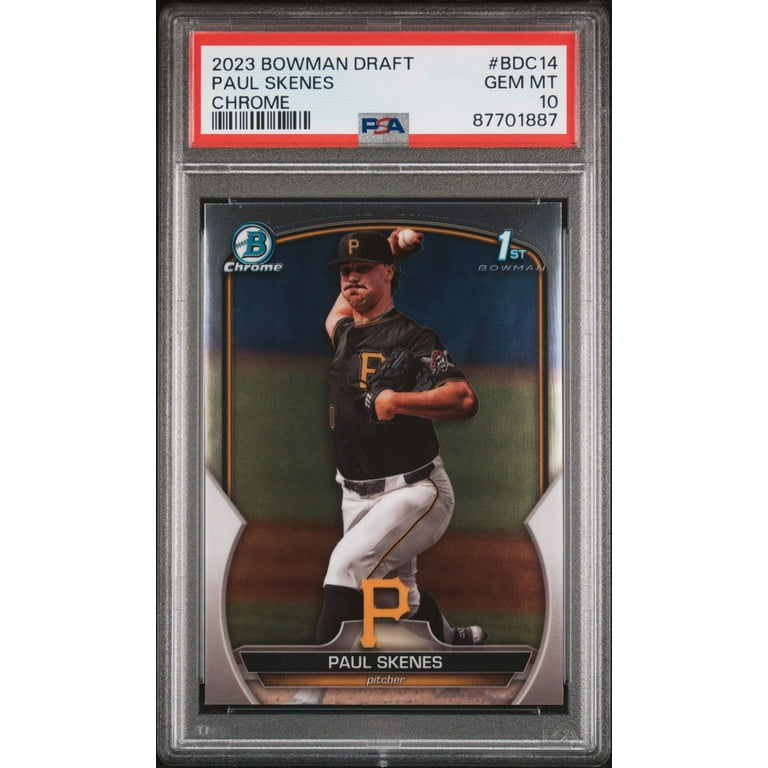 シングルカード Topps - PSA 10 Bowman Paul Skenes My 1st Bowman PSA 10 PAUL SKENES 1st 2023 Bowman Chrome Draft Night