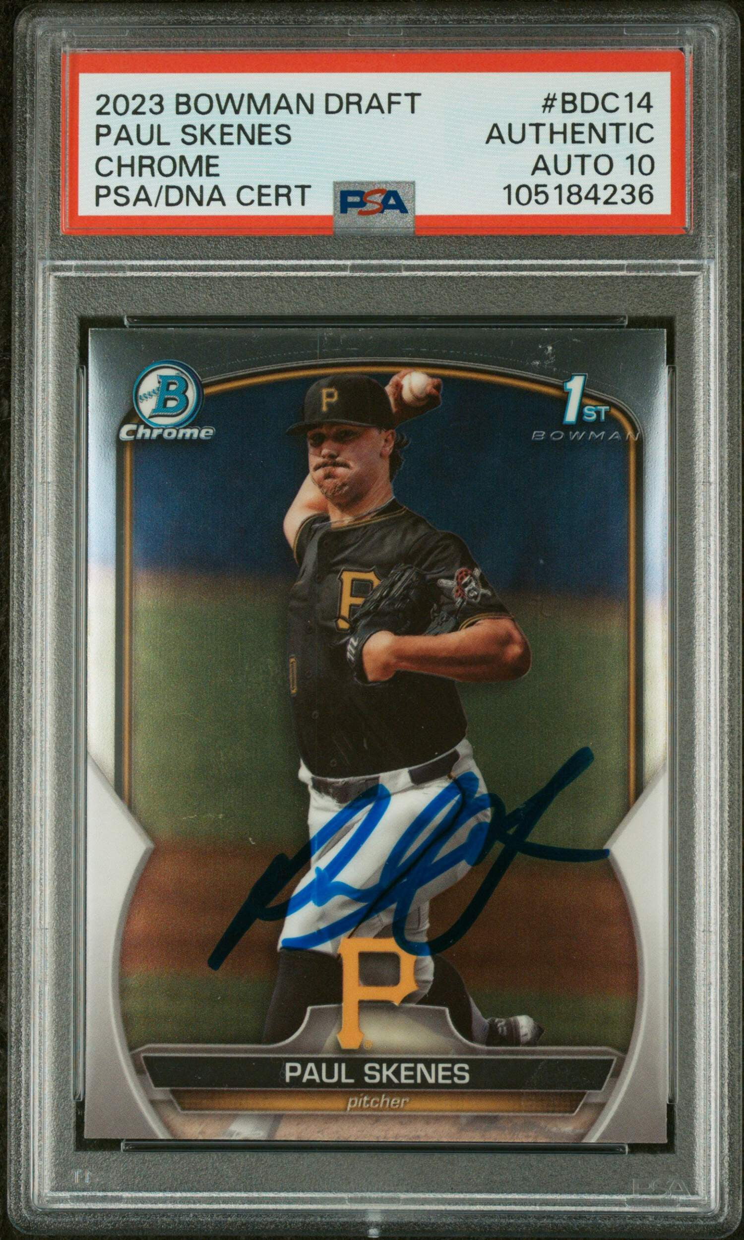 Graded 2023 Topps Bowman Draft Paul Skenes #BDC14 Chrome Rookie RC Baseball Card PSA 10 Auto Grade Gem Mint - Walmart.com Graded 2023 Topps Bowman Draft Paul Skenes #BDC14 Chrome Rookie RC Baseball Card PSA 10 Auto Grade Gem Mint - Walmart.com