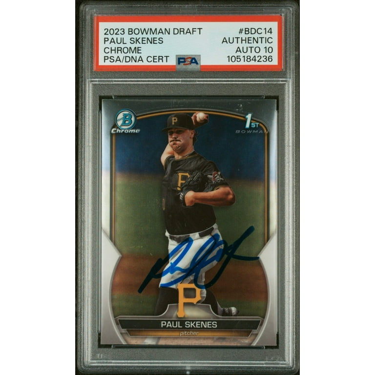 Graded 2023 Topps Bowman Draft Paul Skenes #BDC14 Chrome Rookie RC 