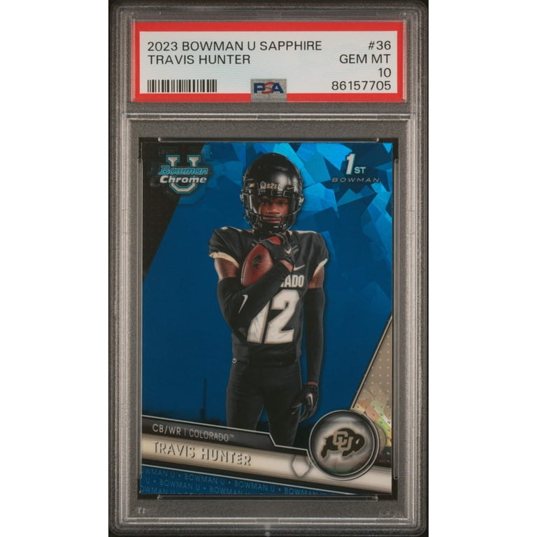 Travis Hunter 2023 Bowman Chrome Rookie Card #36 - PSA 10 Gem Mint Condition!