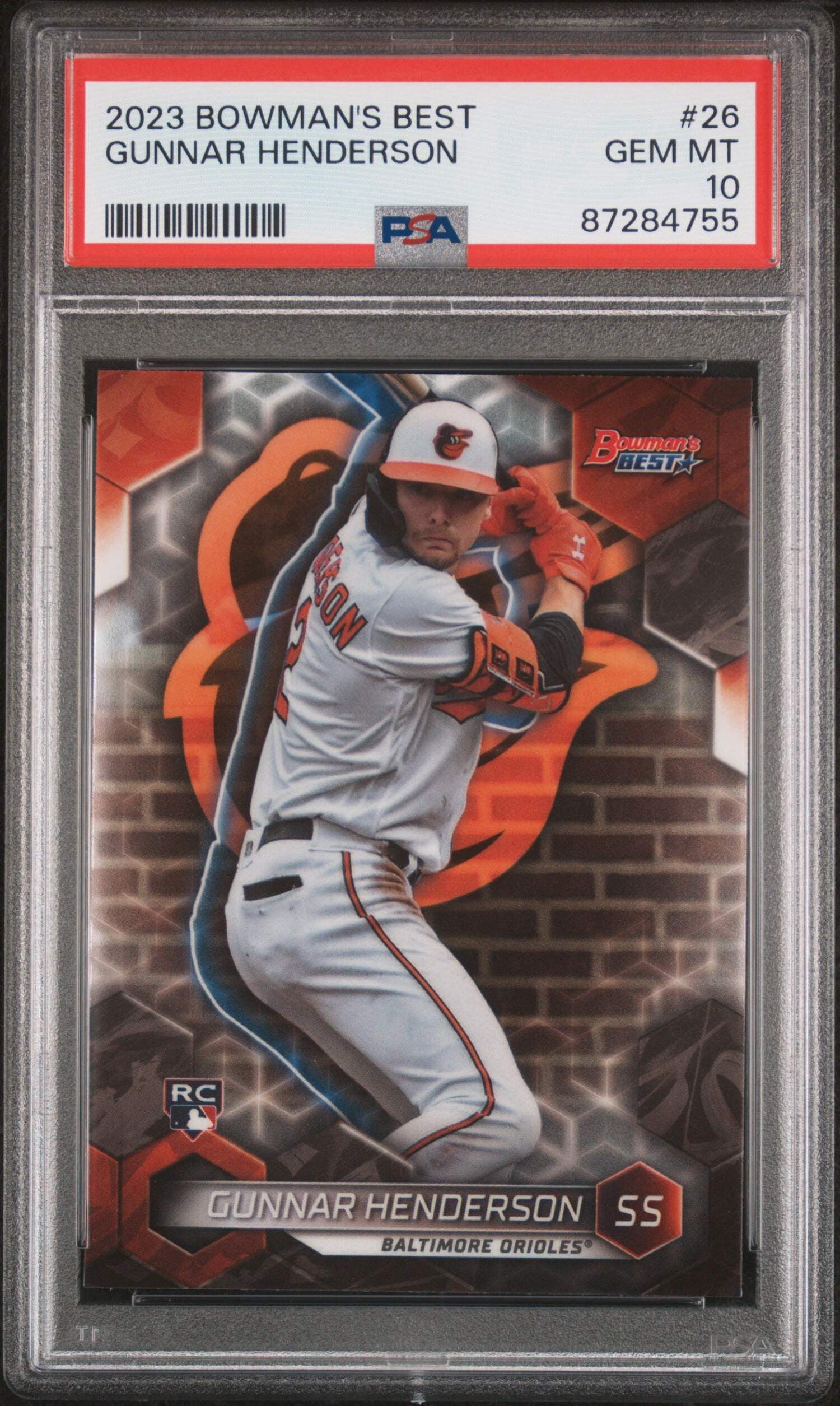 Graded 2023 Topps Bowmans Best Gunnar Henderson #26 Rookie RC 