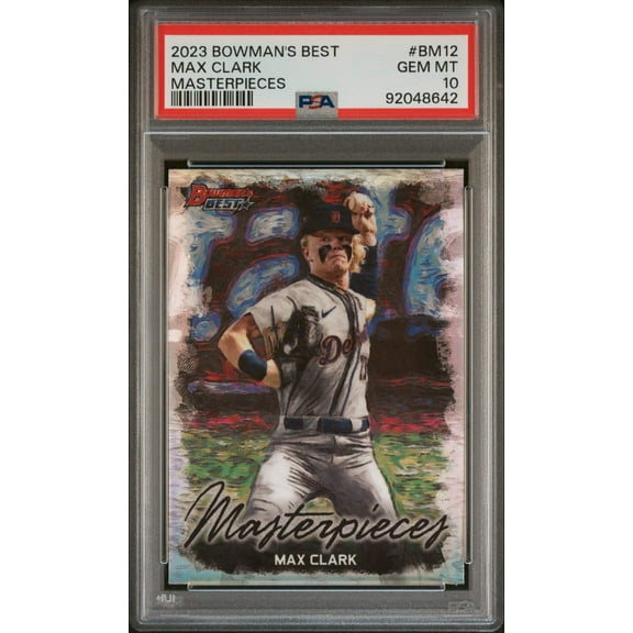 Graded 2023 Topps Bowmans Best Max Clark #BM12 Masterpieces Rookie RC Baseball Card PSA 10 Gem Mint