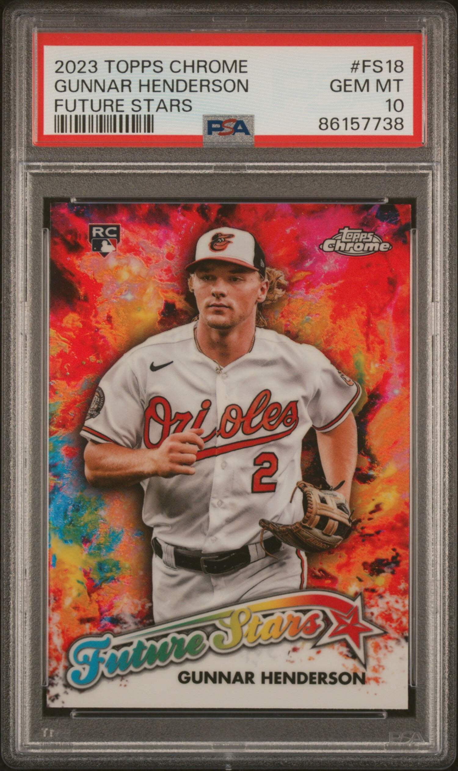 Graded 2023 Topps Chrome Gunnar Henderson #FS18 Future Stars 