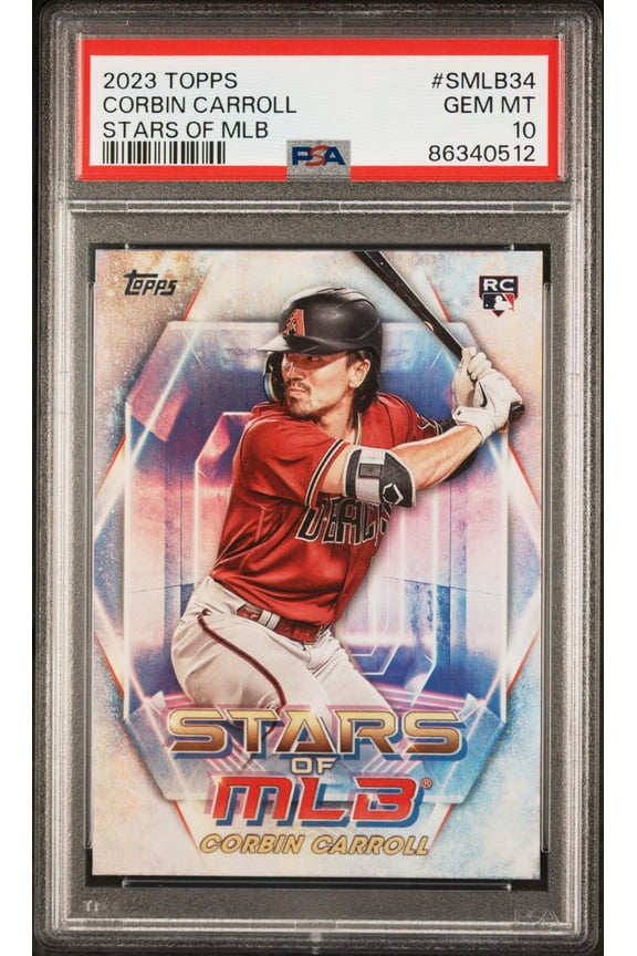 Graded 2023 Topps Corbin Carroll #SMLB34 Stars of MLB Rookie RC Baseball Card PSA 10 Gem Mint