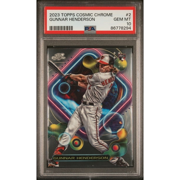 Graded 2023 Topps Cosmic Chrome Gunnar Henderson #2 Rookie RC 