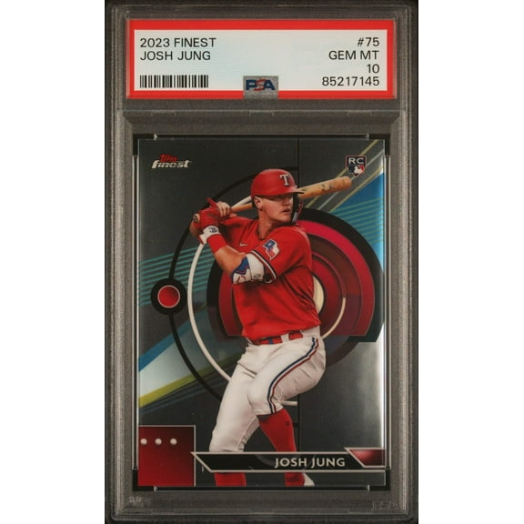 Graded 2023 Topps Finest Josh Jung #75 Rookie RC Baseball Card PSA 10 Gem Mint