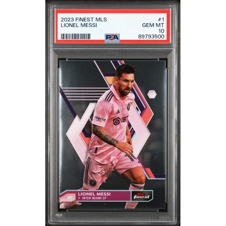 Graded 2023 Topps Finest Lionel Messi #1 Soccer Card PSA 10 Gem Mint -  Walmart.com