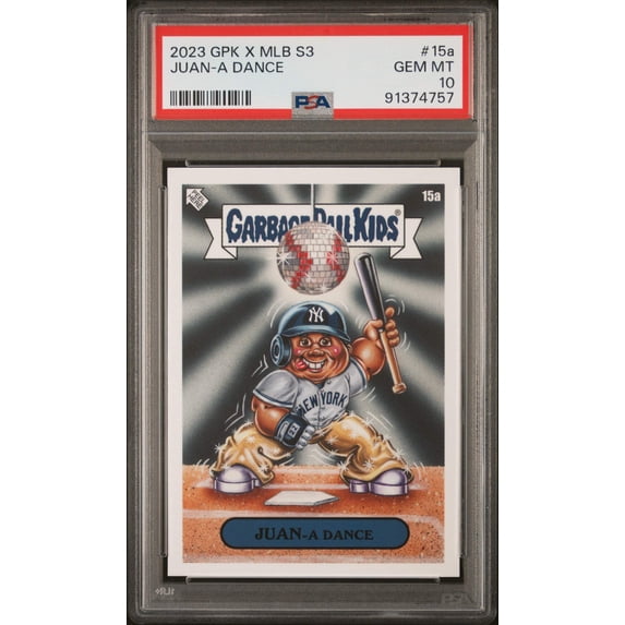 Graded 2023 Topps Garbage Pail Kids Juan Soto #15A JUAN-A Dance Baseball Card PSA 10 Gem Mint