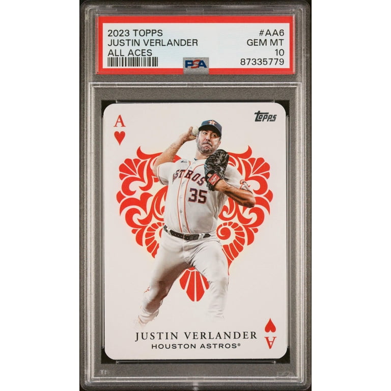 Graded 2023 Topps Justin Verlander #AA6 All Aces Baseball Card PSA 
