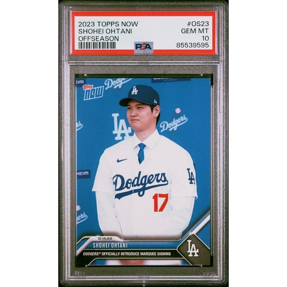 Graded 2023 Topps Now Shohei Ohtani #OS23 Offseason Baseball Card PSA 10 Gem Mint