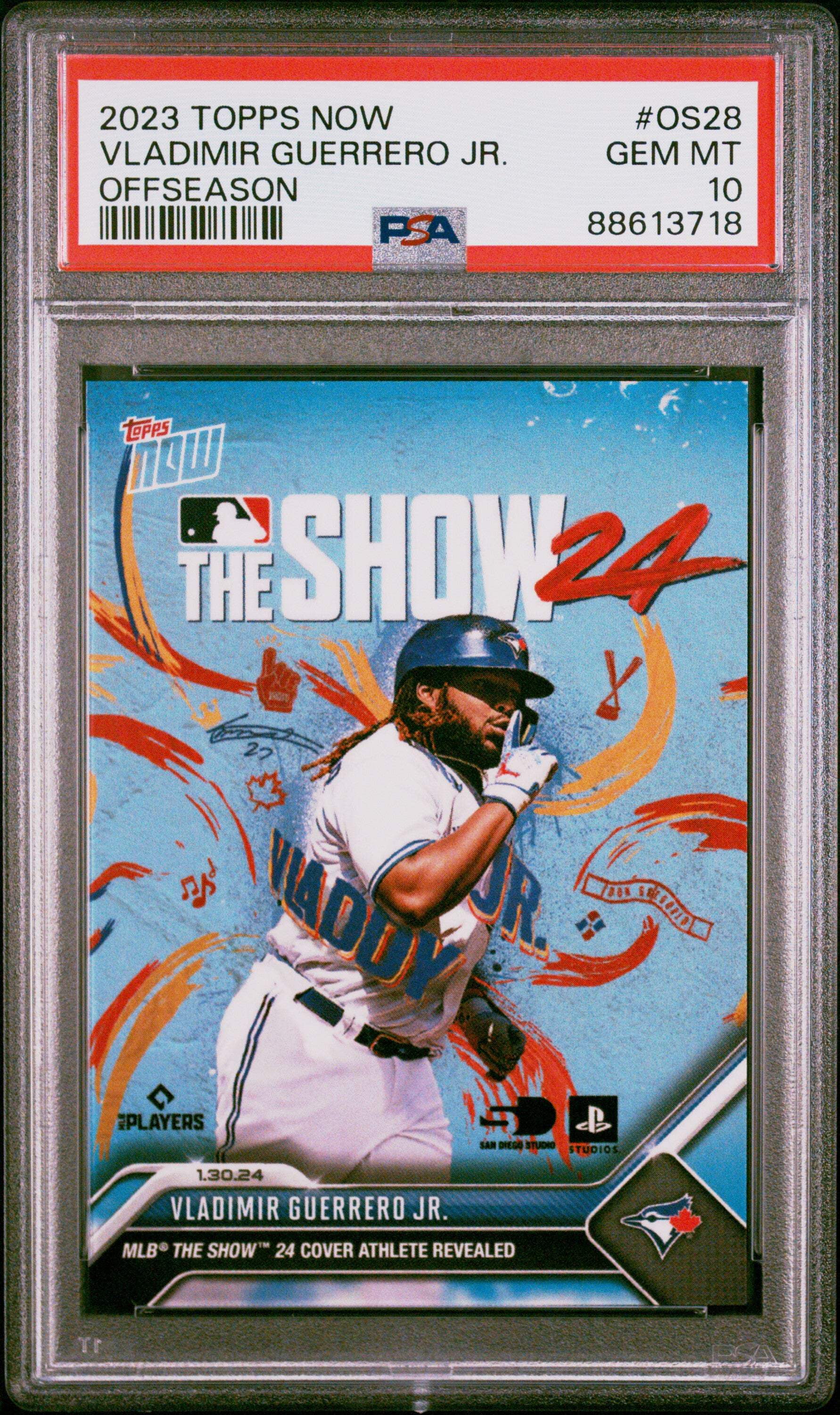 Graded 2023 Topps Now Vladimir Guerrero Jr. #OS28 MLB The Show 24