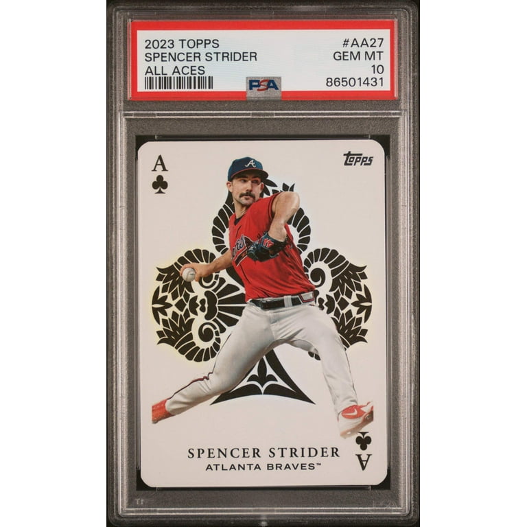 Graded 2023 Topps Spencer Strider #AA27 All Aces Baseball