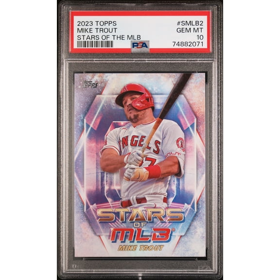 Graded 2023 Topps Stars Of MLB Mike Trout #SMLB2 PSA 10