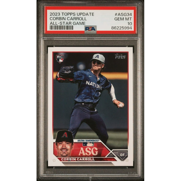 Graded 2023 Topps Update Corbin Carroll #ASG34 All Star Game 
