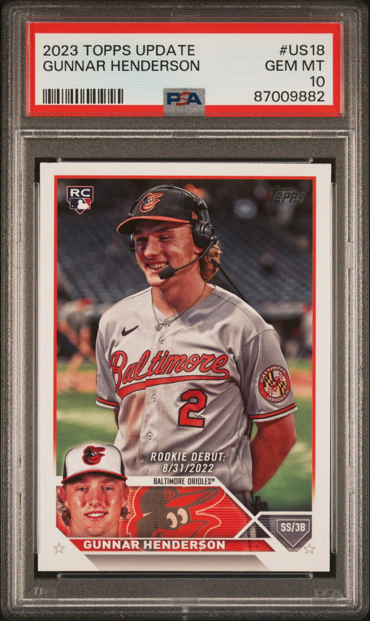 2023 TOPPS TRANSCENDENT GUNNAR HENDERSON RC 2010 RARE SP