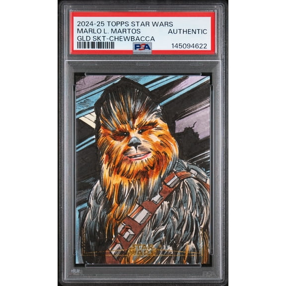Graded 2024-2025 Topps Star Wars Sketch Cards Marlo L. Martos PSA A