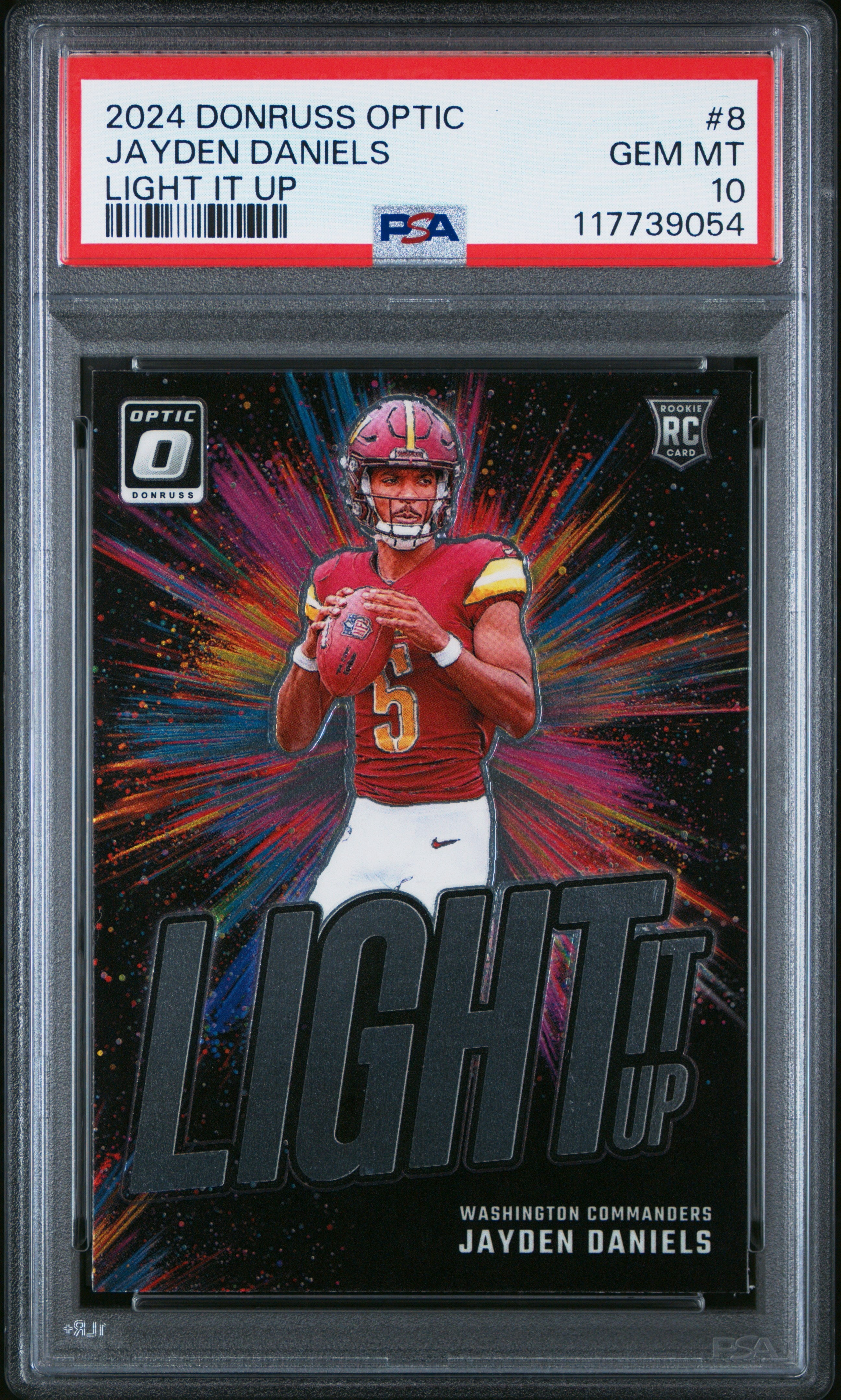 jayden daniels rookie card graded 2024 PANINI CLEARLY DONRUSS RATED #52 Part of the 2024 Topps NOW Trading Card Series. Donruss optic Jayden Daniels rookie