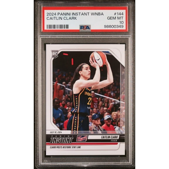Graded 2024 Panini Instant WNBA Caitlin Clark #144 Rookie RC Basketball Card PSA 10 Gem Mint