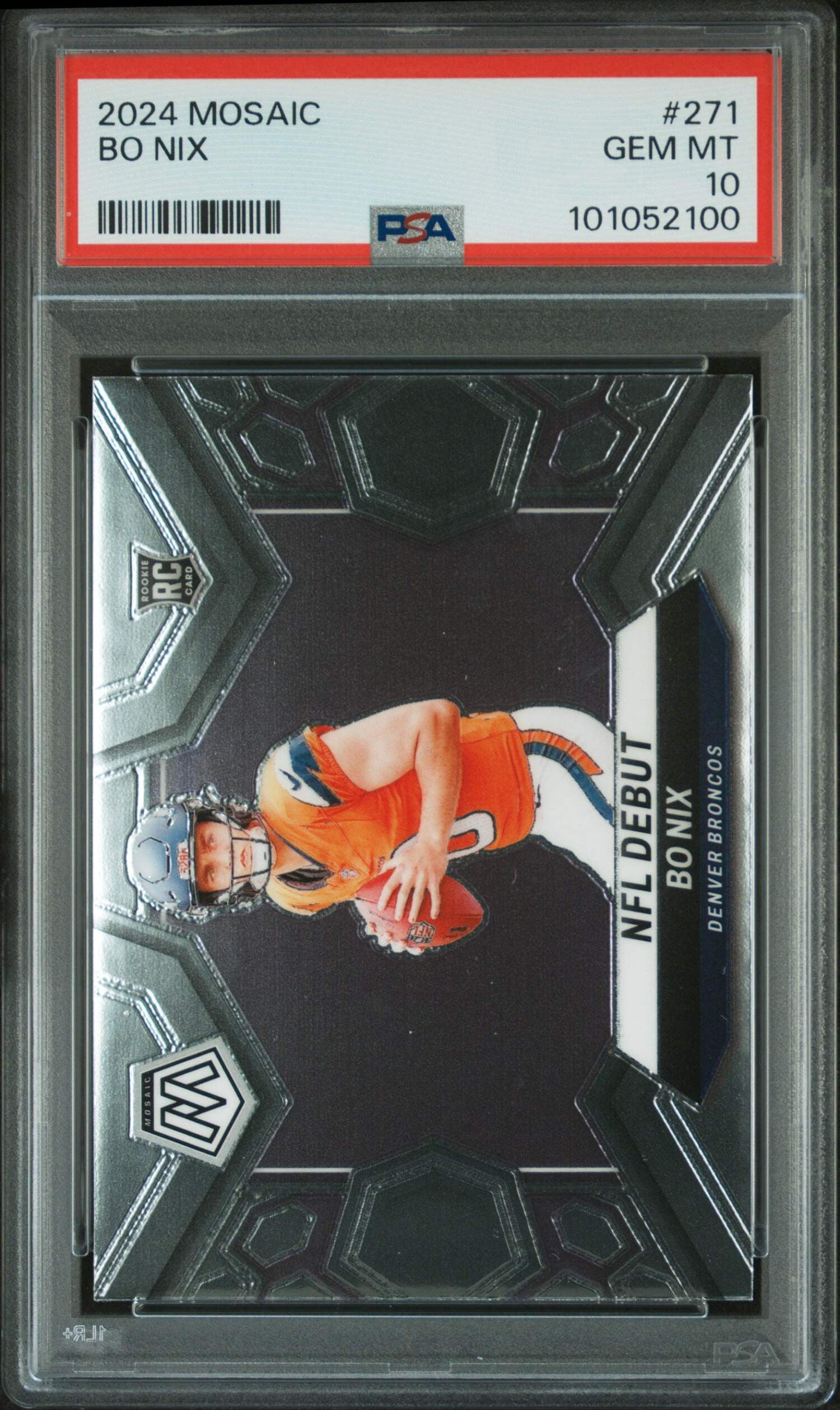 bo nix graded rookie card 2024 Panini Mosaic #271 Green RC Football PS Sport Cards Singles orders will be confirmed by our team Bo Nix 2024 Absolute #112