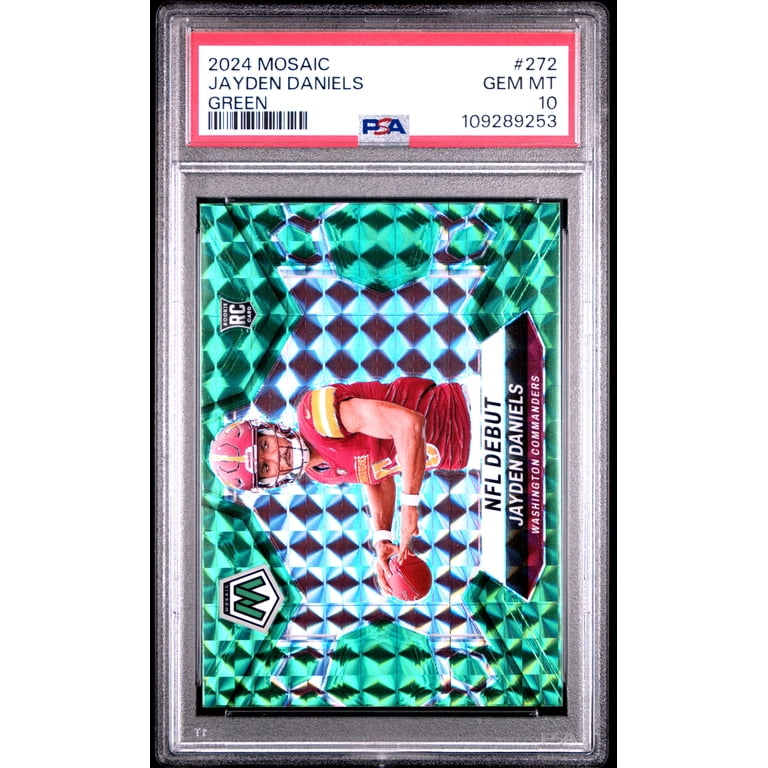 graded jayden daniels rookie cards 2024 Panini Score 35th Anniversary 2 PSA 10 Card Topps NOW offers trading cards featuring the NFLs best moments immediately after they occur Graded 2024 Panini Mosaic Jayden