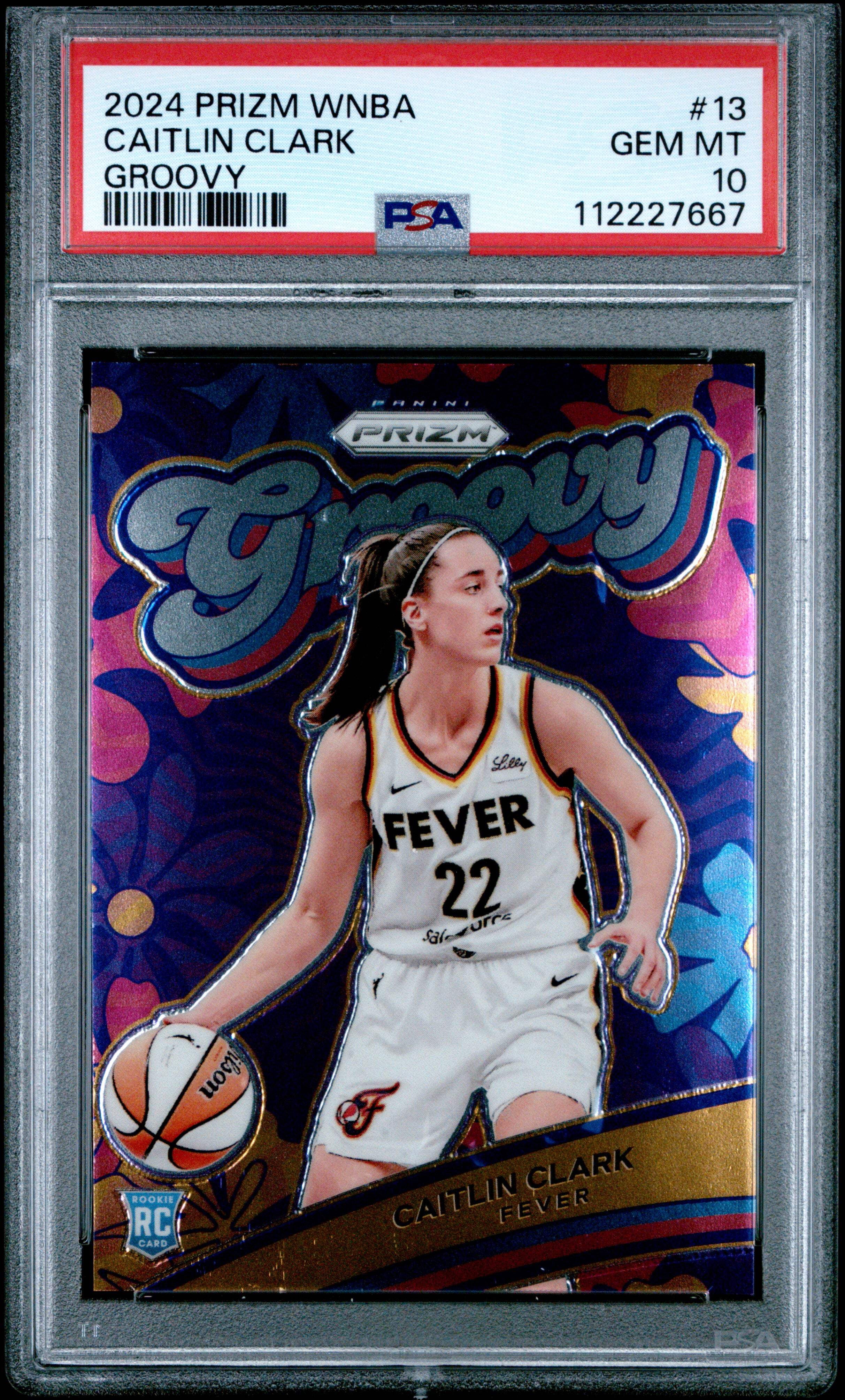 Graded 2024 Panini Prizm Caitlin Clark #ICE Rookie Card PSA 10