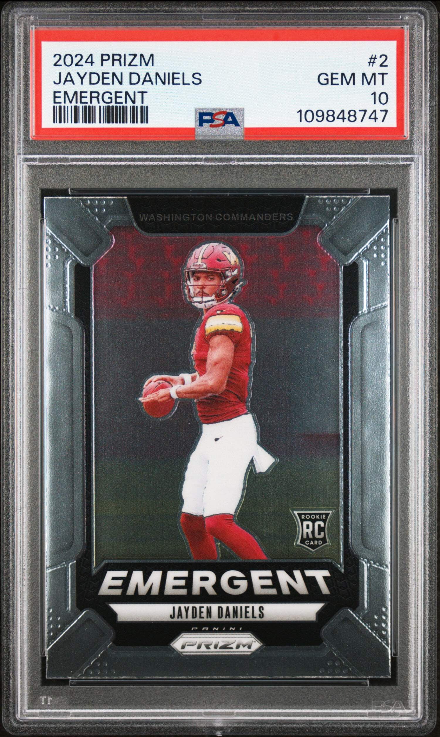 2024 Panini Prizm Jayden Daniels RC #310 — PSA 10