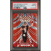 Graded 2024 Panini Rookies & Stars Michael Penix Jr #AMPJ Airborne Red Plaid Rookie RC Football Card PSA 10 Gem Mint