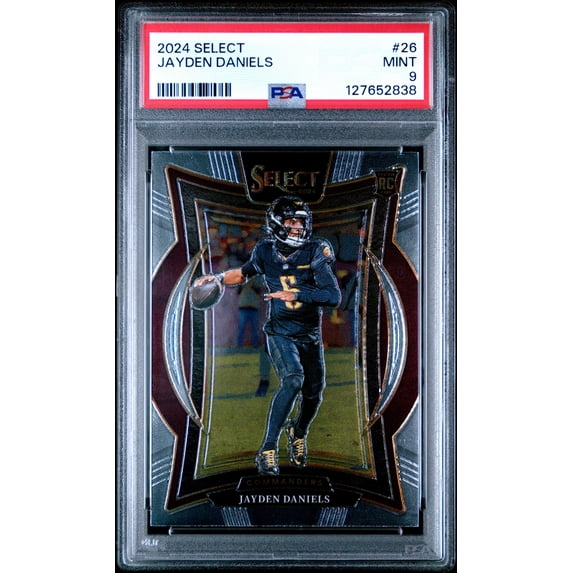 Graded 2024 Panini Select Jayden Daniels #26 Rookie RC Football Card PSA 9 Mint