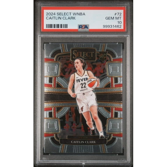 Graded 2024 Panini Select WNBA Caitlin Clark #72 Rookie RC Basketball Card PSA 10 Gem Mint