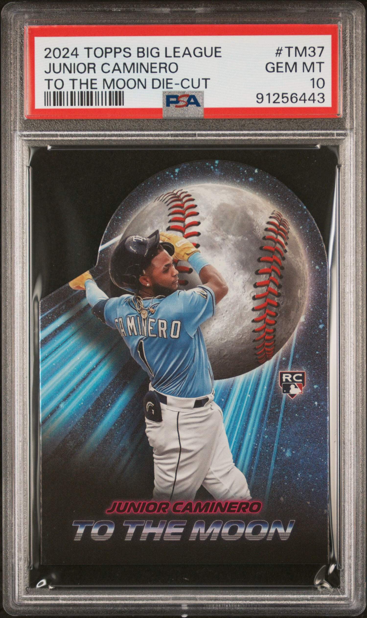 Graded 2024 Topps Big League Junior Caminero #TM37 To The Moon Die 