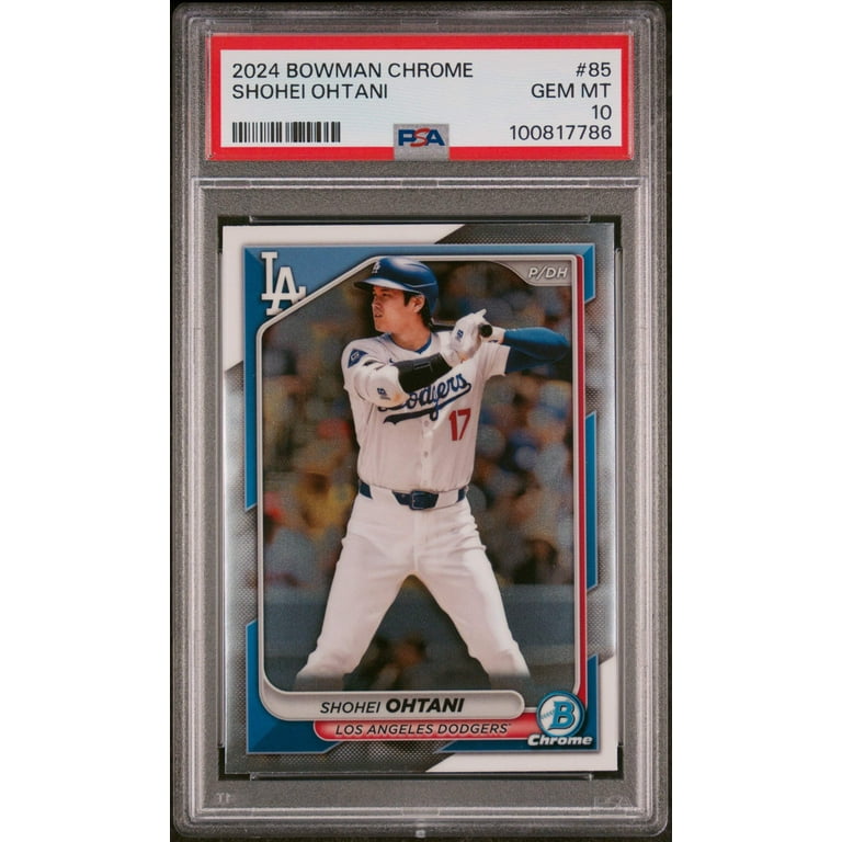 shohei ohtani graded card 2025 Topps Black and White Golden Hour #GH-01 /50 PSA 10 Burbank Cards 2025 Bowman Chrome Mega Box