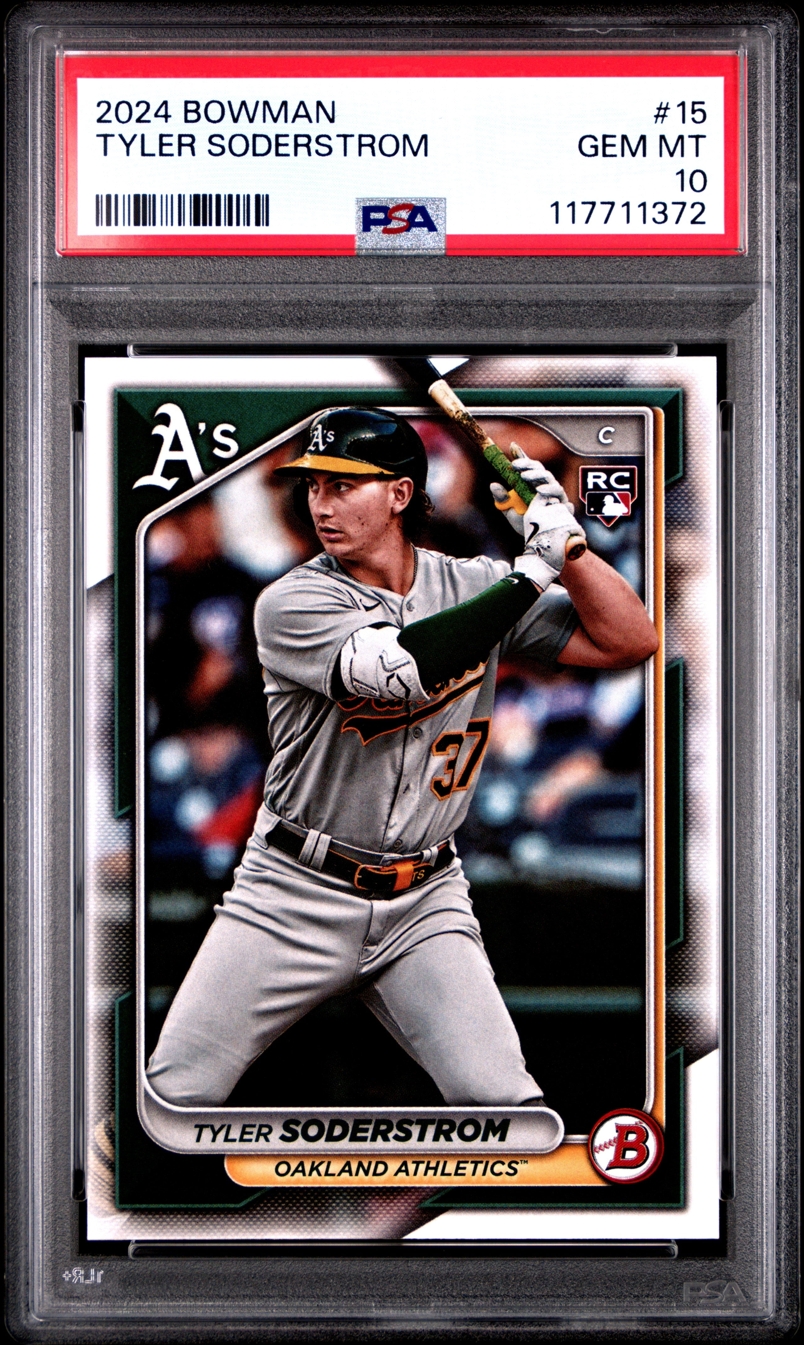 0 Topps Tyler Soderstrom RC Auto Series Rookie 1 Baseball Stars 