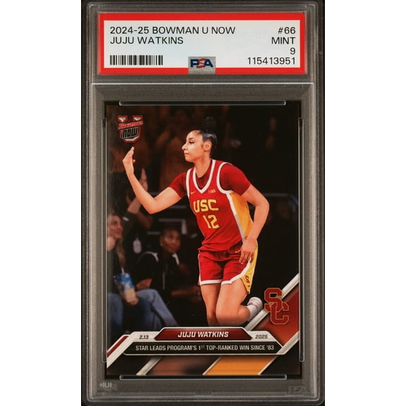 Graded 2024 Topps Bowman U Now JuJu Watkins #66 Rookie RC Basketball Card PSA 9 Mint