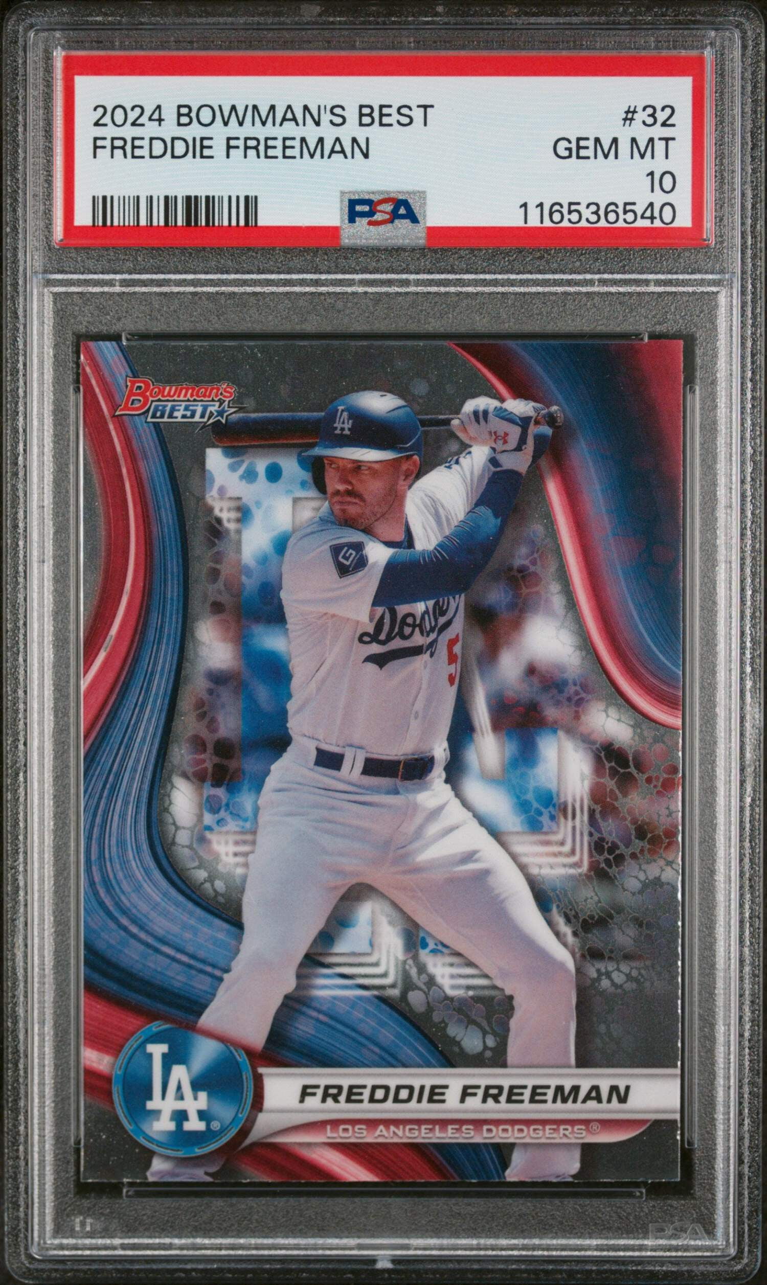 Graded 2024 Topps Bowmans Best Freddie Freeman #32 Baseball Card 