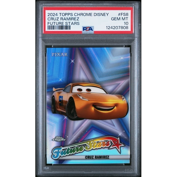 Graded 2024 Topps Chrome Disney Cruz Ramirez #FS8 Future Stars Cars 3 Trading Card PSA 10 Gem Mint