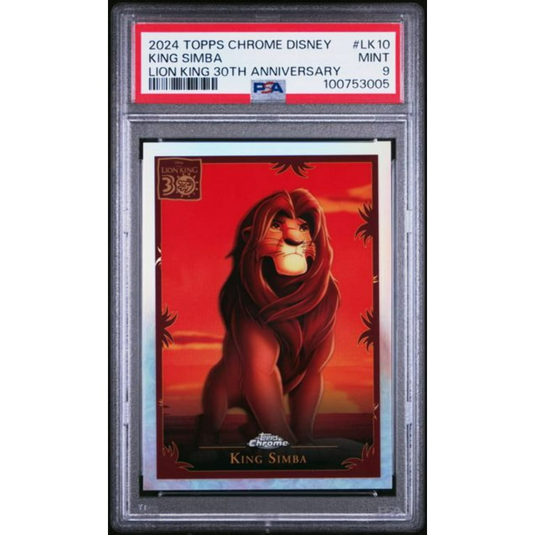 Graded 2024 Topps Chrome Disney Lion King 30th Anniversary King