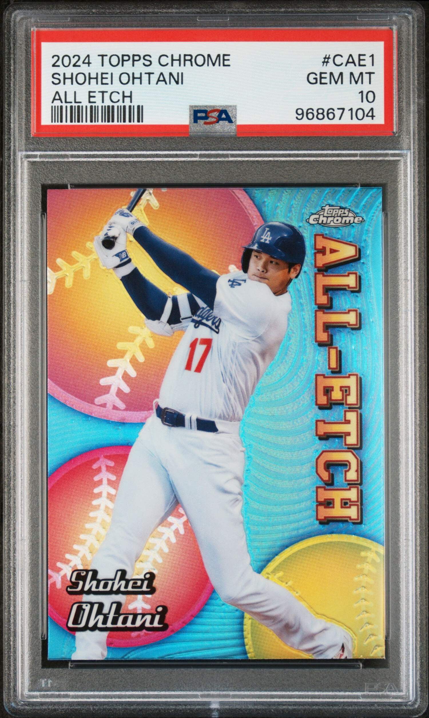 Graded 2024 Topps Chrome Shohei Ohtani #CAE1 All Etch Baseball 