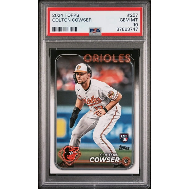 Graded 2024 Topps Colton Cowser 257 Rookie RC Baseball Card PSA 10 Gem