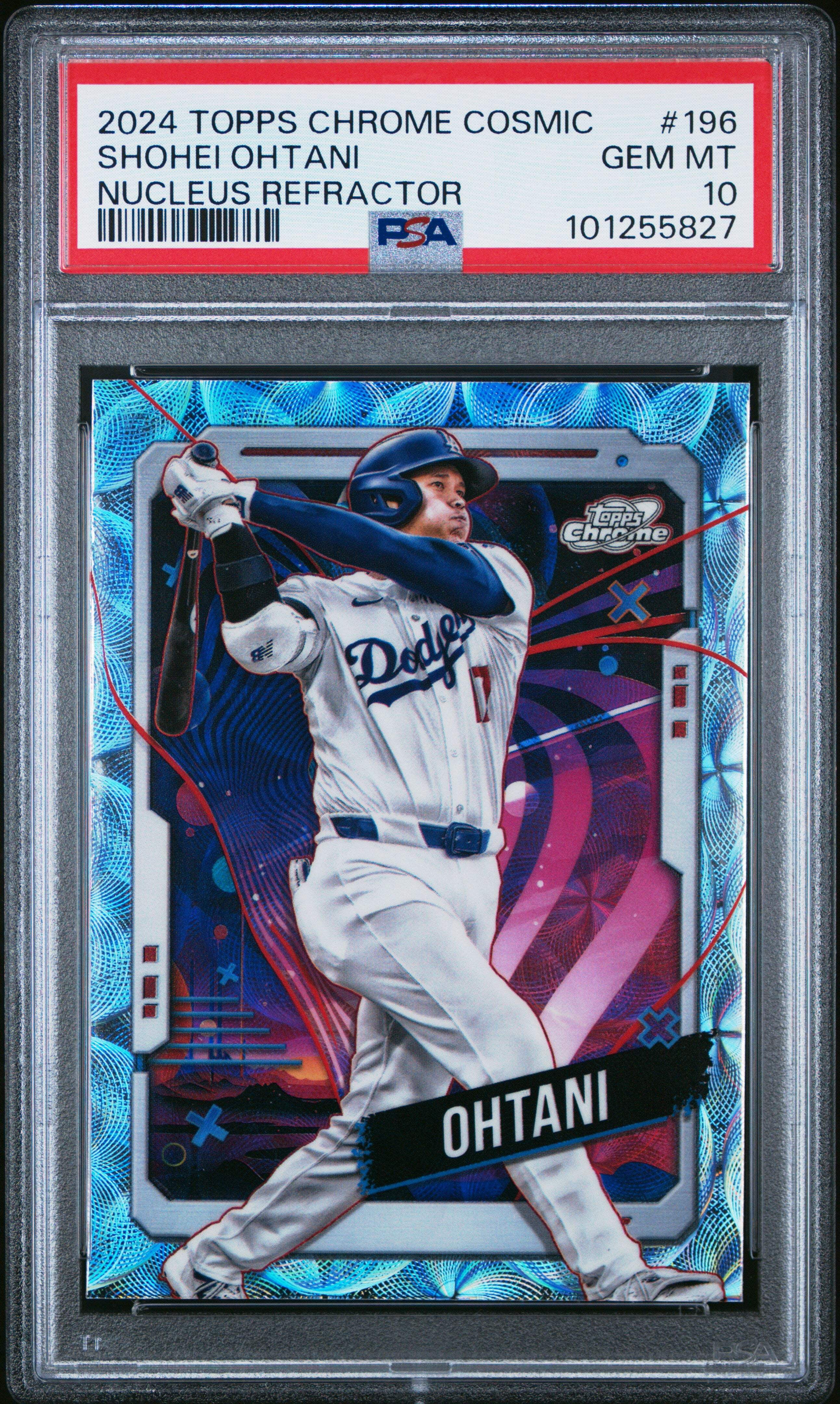 Graded 2024 Topps Cosmic Chrome Shohei Ohtani #196 Nucleus