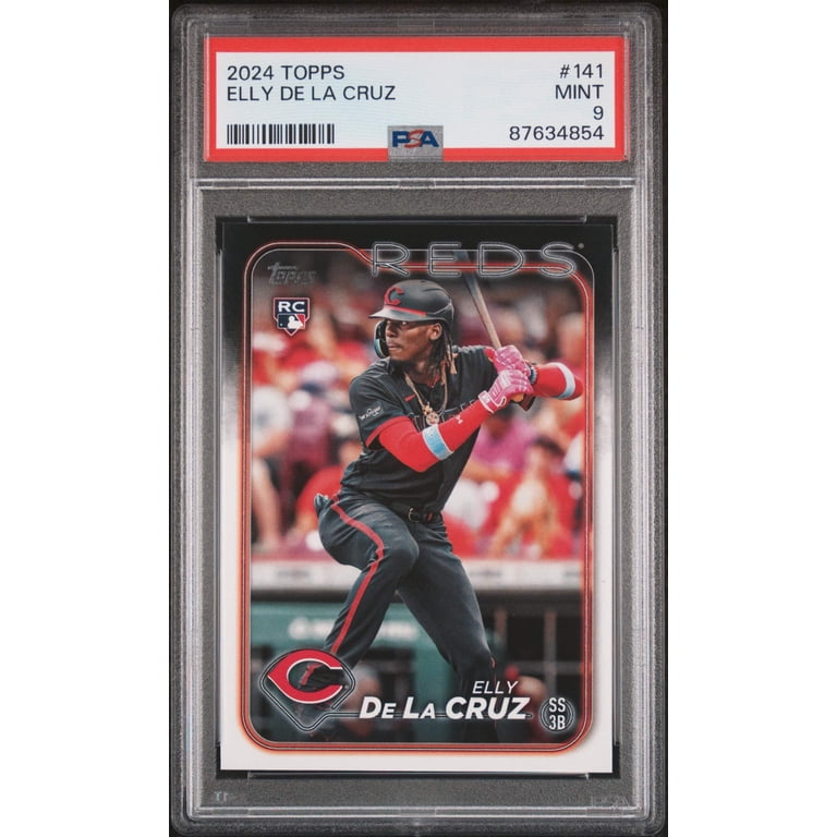 Graded 2024 Topps Elly De La Cruz #141 Rookie RC Baseball Card PSA