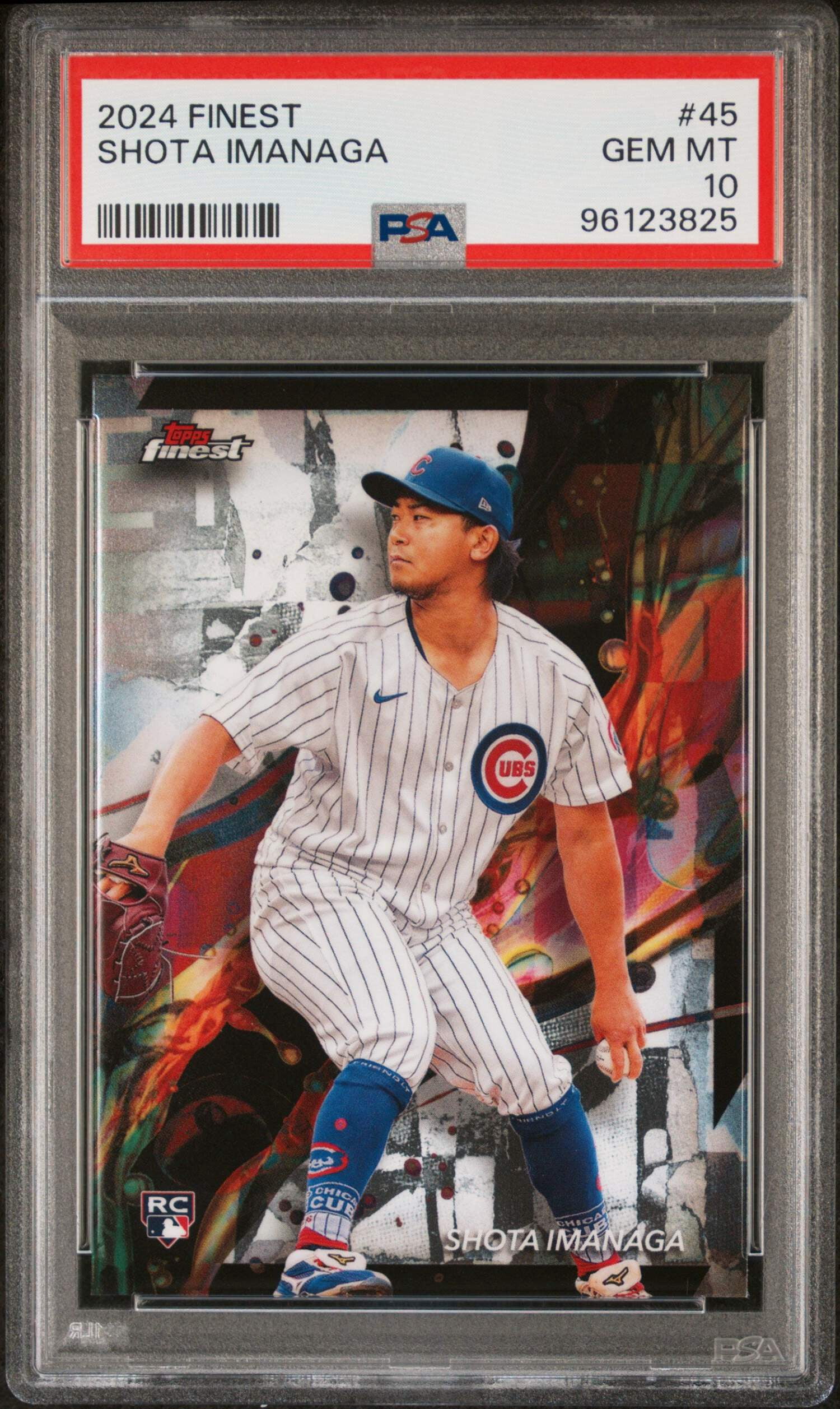 Graded 2024 Topps Finest Shota Imanaga #45 Rookie RC Baseball Card 