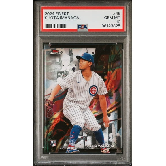 Graded 2024 Topps Finest Shota Imanaga #45 Rookie RC Baseball Card PSA 10 Gem Mint