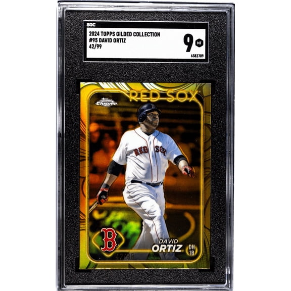 Graded 2024 Topps Gilded Collection David Ortiz #95 SGC 9