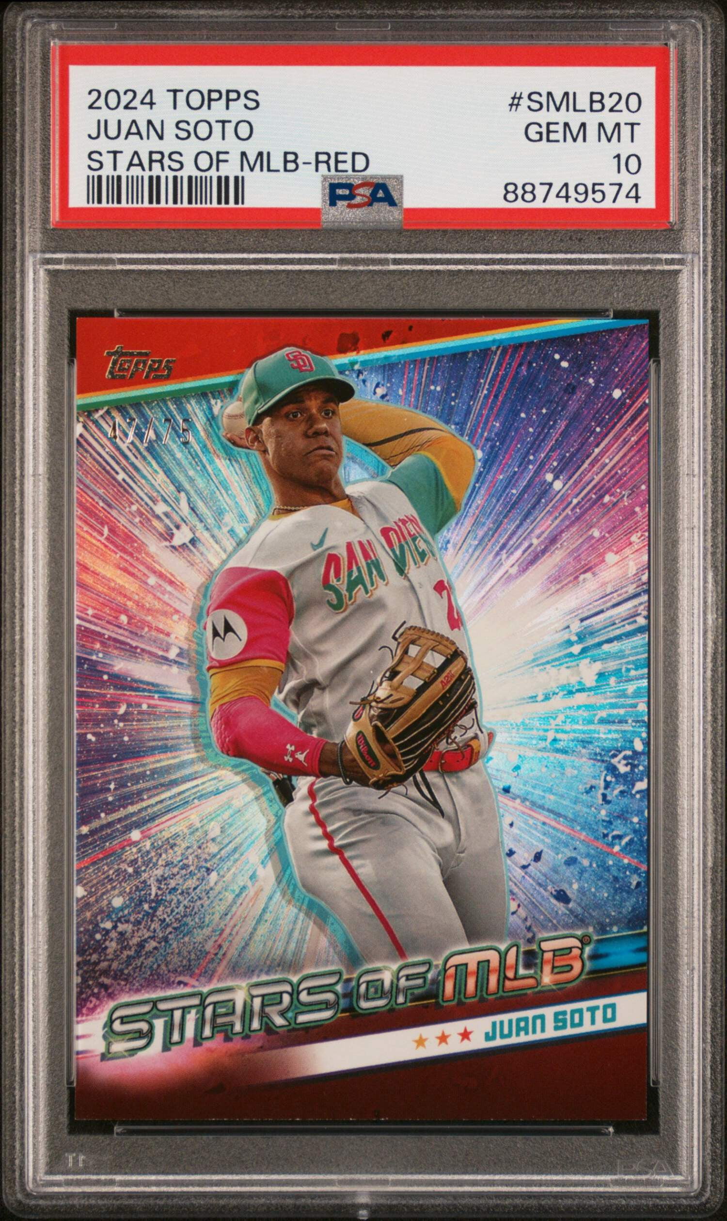 2024 MLB Topps Japan Juan Soto Autograph /10 Card